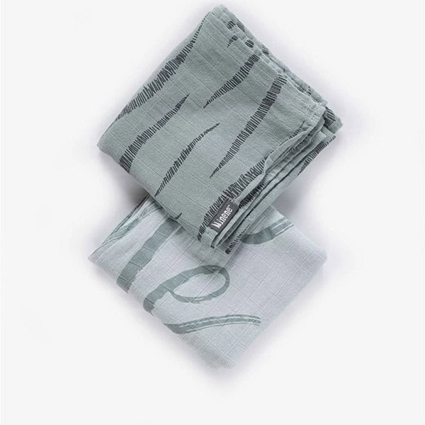 Πάνες bamboo Minene Hug Me Light Blue σετ των 2