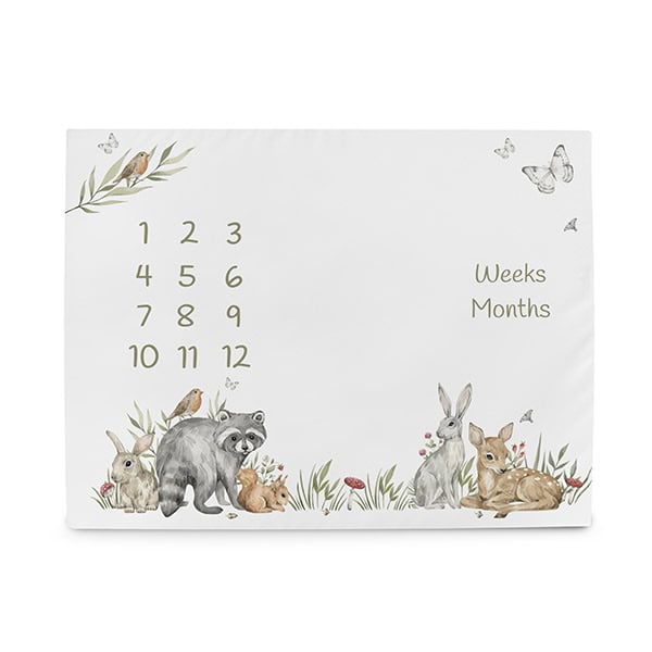 Ceba Baby Χαλάκι Φωτογράφισης Milestone Animals