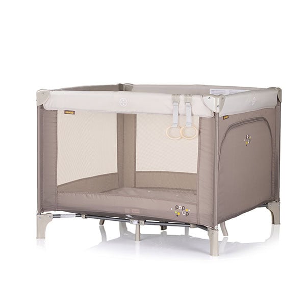 Chipolino Pop Up Τετράγωνο Πάρκο 100x100cm Bear Beige