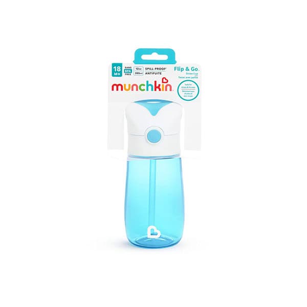 Munchkin Flip & Go Παγούρι με μαλακό καλαμάκι σιλικόνης 355ml