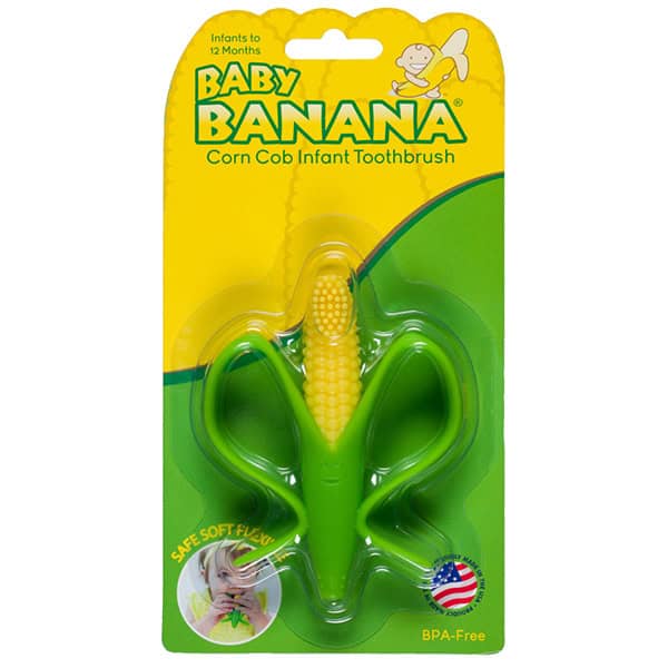 Baby Banana Μασητικό και Οδοντόβουρτσα Καλαμπόκι