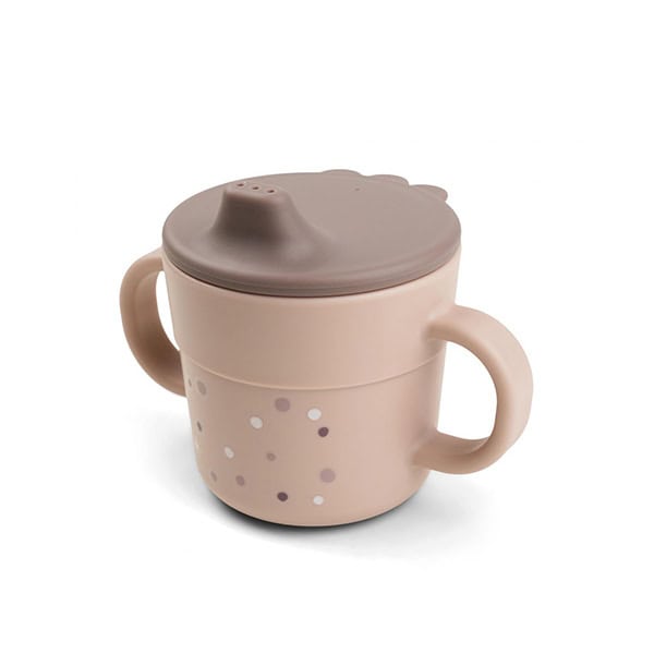 Done By Deer Παιδικό Ποτηράκι με Στόμιο και Λαβές Happy Dots Powder