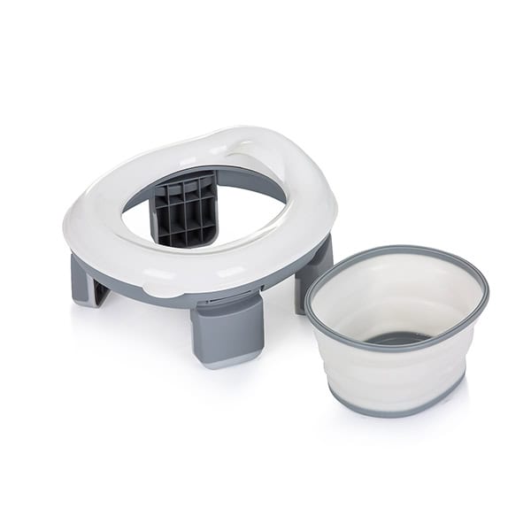 Chipolino Viaggio πτυσσόμενο γιογιό ταξιδιού & προσαρμογέας τουαλέτας γκρι