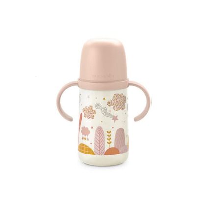 Suavinex Μπουκάλι Εκπαιδευτικό με λαβές 270ml +6μ dreams pink