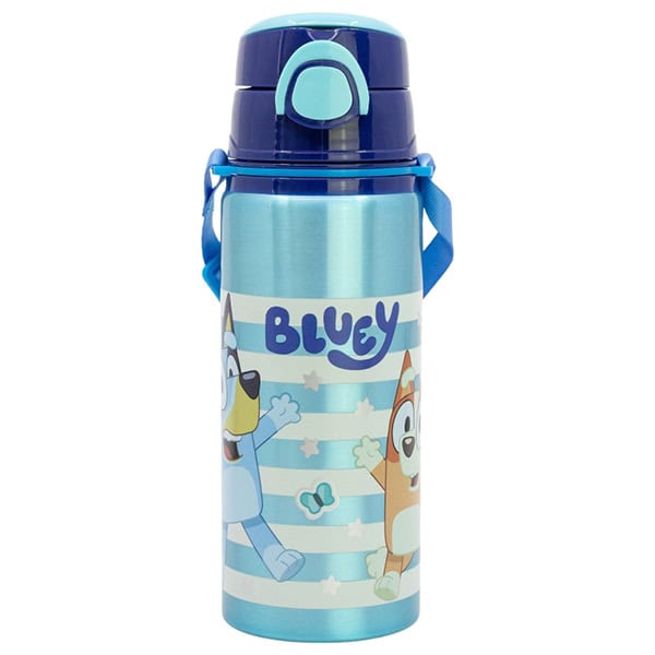 Stor Bluey Παγούρι Αλουμινίου Με Καλαμάκι Σιλικόνης 730ml
