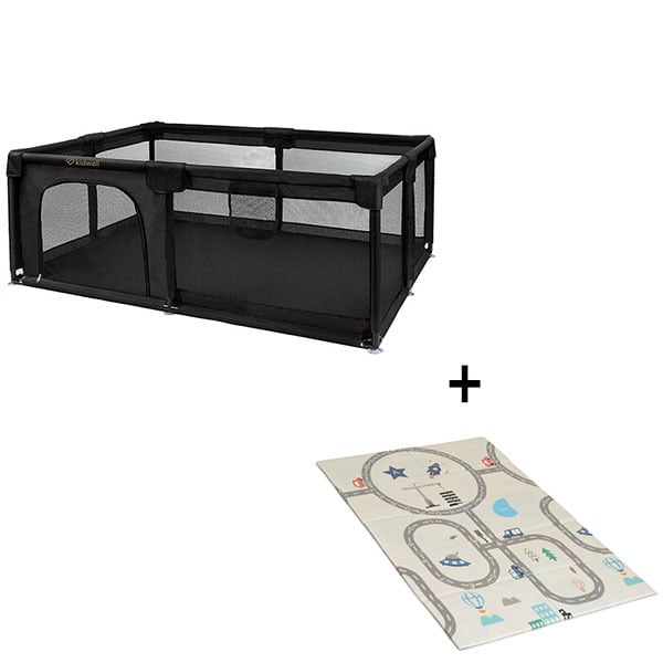 Kidwell Fanko Playpen Πάρκο Μεγάλο XL 120x180cm + Αφρώδες Χαλάκι 2 Όψεων 1cm