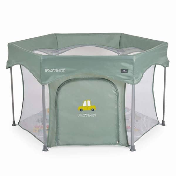 Cangaroo Playbox Πτυσσόμενο Πάρκο Εξάγωνο Green