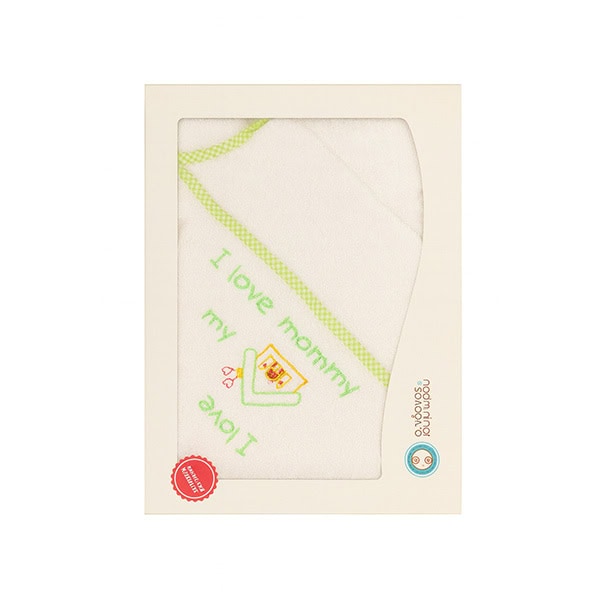 Ο Κόσμος Του Μωρού Μπουρνούζι τρίγωνο Love Mοmmy Green