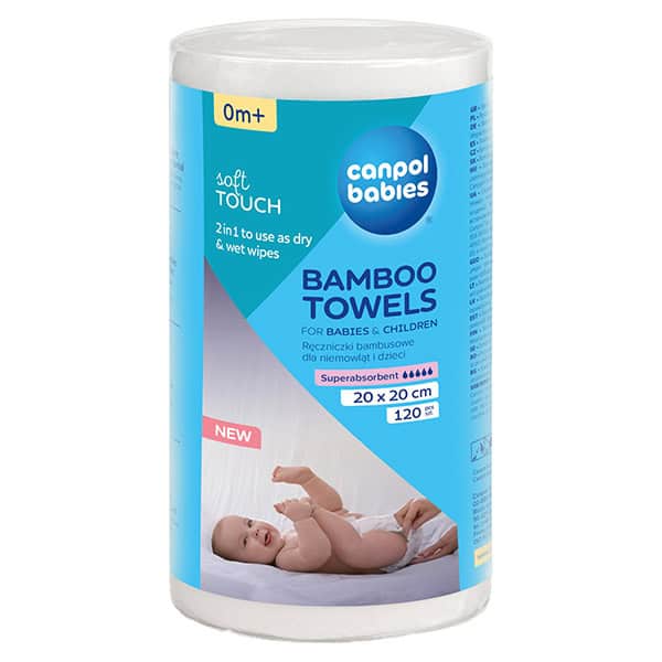 Canpol Πανάκια Καθαρισμού Bamboo 120τμχ